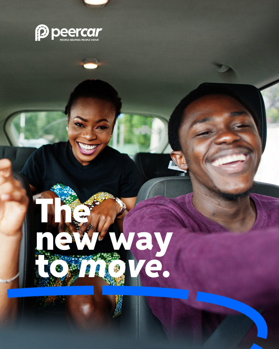 Happy people using Peercar